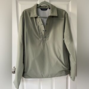 Peter Millar crown crafted 1/4 snap shirt/jacket. Sz Medium. Green